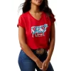 Ariat Women's Flower Cow Graphic T-Shirt