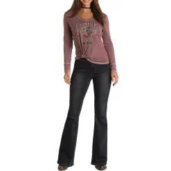 Panhandle Women's Frontier Long Sleeve Graphic T-shirt 5 Panhandle Women's Frontier Long Sleeve Graphic T-shirt -Western Fashion Ladies img86385 panhandle women s frontier long sleeve graphic t shirt