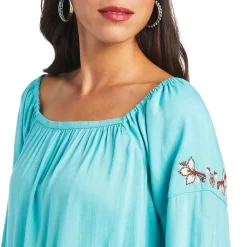 Ariat Women's Chica Del Valle Blouse -Western Fashion Ladies img89230 ariat women s chica del valle blouse