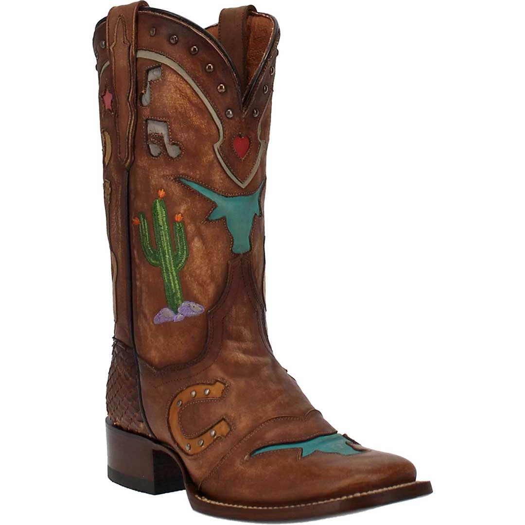 Dan Post Women's Western Dream Square Toe Cowgirl Boots 2 Dan Post Women's Western Dream Square Toe Cowgirl Boots - Image 2