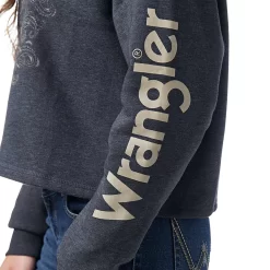 Wrangler X Yellowstone Women's Ranch Hand Cropped Hoodie -Western Fashion Ladies img92462 wrangler x yellowstone women s ranch hand cropped hoodie