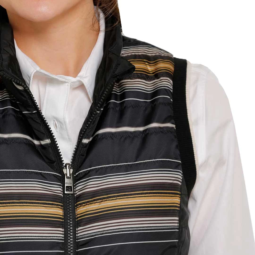 Cinch Women's Quilted Reversible Stripe Vest 3 Cinch Women's Quilted Reversible Stripe Vest - Image 3
