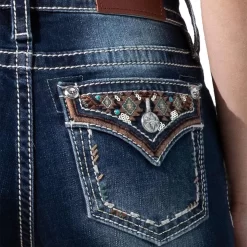 Miss Me Women's Aztec Accent Bootcut Jeans 7 Miss Me Women's Aztec Accent Bootcut Jeans -Western Fashion Ladies img93484 miss me women s aztec accent bootcut jeans