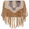 Wrangler Hair-On Cowhide Fringe Crossbody