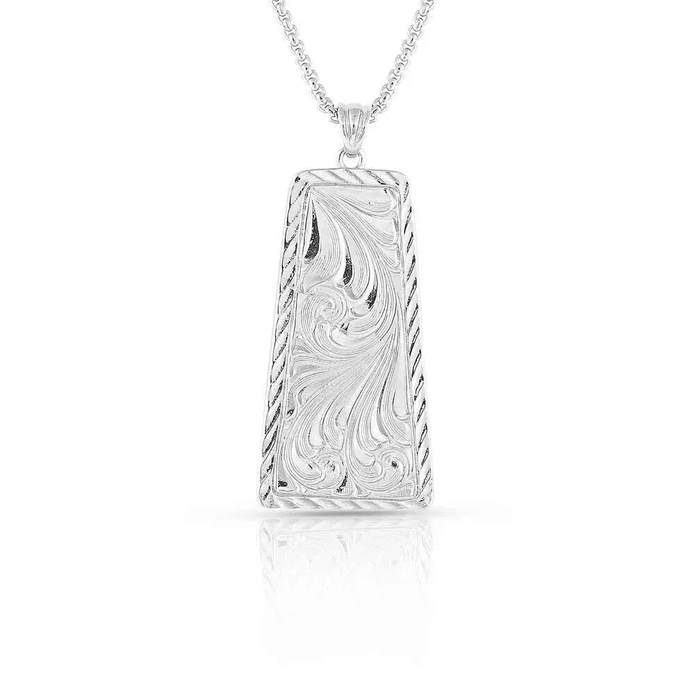 Montana Silversmiths Wrangler Legends Denim Mosaic Necklace 2 Montana Silversmiths Wrangler Legends Denim Mosaic Necklace - Image 2