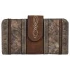 Justin Women's Weathered Tooling Wallet
