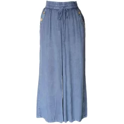 Keren Hart Women's Denim Palazzo Pants
