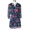 Keren Hart Women's Floral Print Ruffle Hem Dress