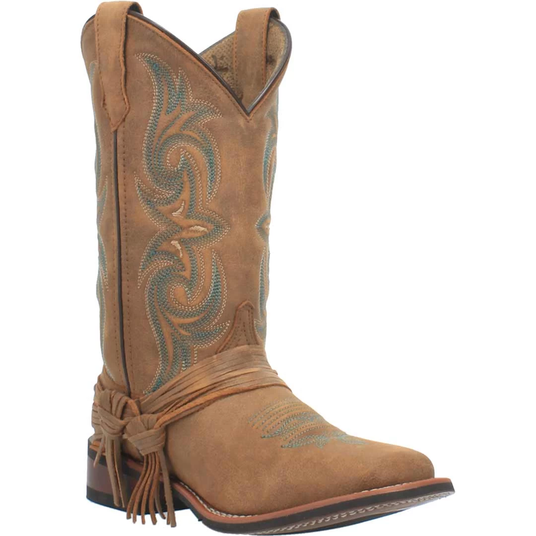 Laredo Women's Sadie Fringe Leather Cowgirl Boots 2 Laredo Women's Sadie Fringe Leather Cowgirl Boots - Image 2
