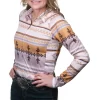 M Sport 6 Women's CP Coat Zippered Western Shirt
