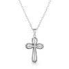 Montana Silversmiths Expressive Faith Crystal Cross Necklace