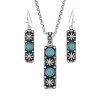 Montana Silversmiths Starbrite Stone Turquoise Silver Jewelry Set