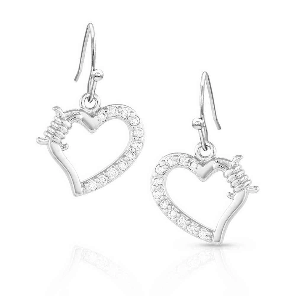 Montana Silversmiths Victory In Love Crystal Barbed Wire Earrings 1 Montana Silversmiths Victory In Love Crystal Barbed Wire Earrings