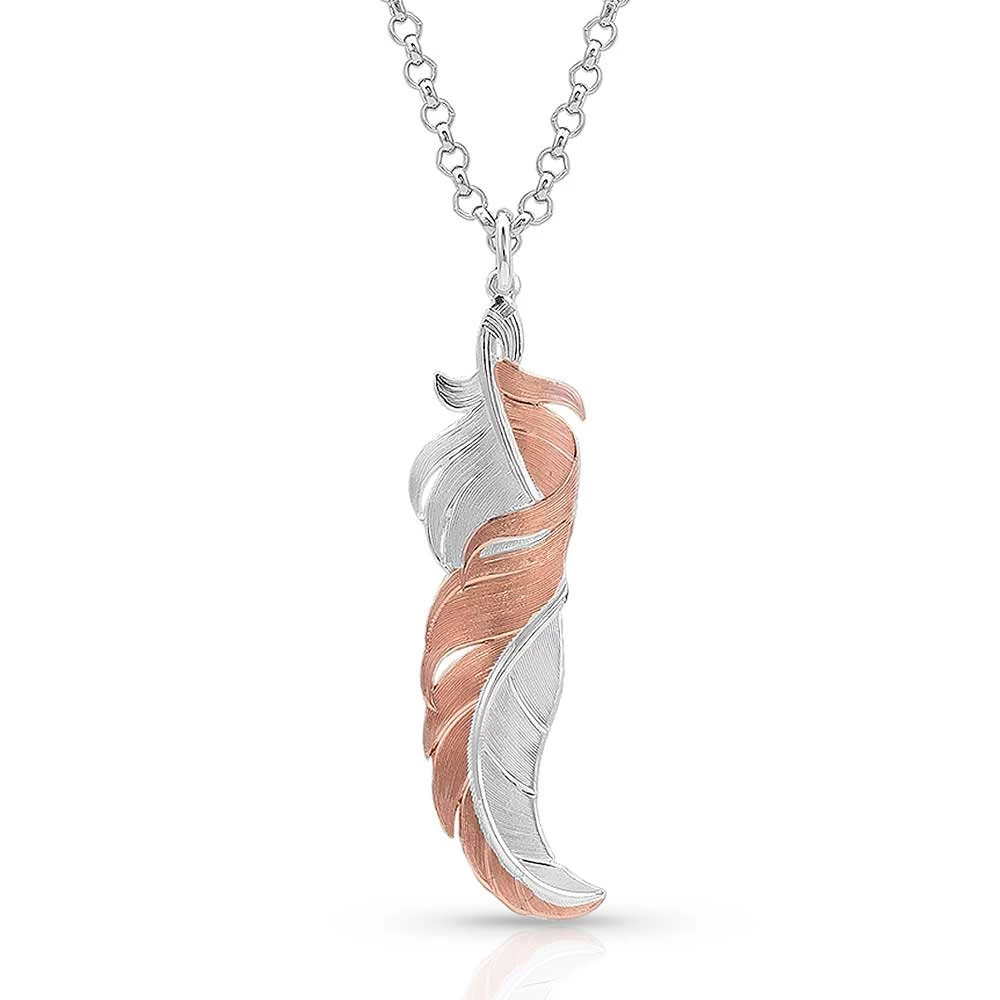 Montana Silversmiths Women's Twisted Feather Necklace 1 Montana Silversmiths Women's Twisted Feather Necklace