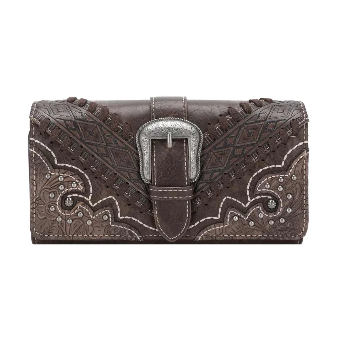 Montana West Buckle Collection Tooled Wallet 2 Montana West Buckle Collection Tooled Wallet - Image 2