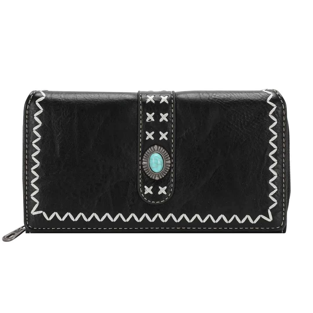 Montana West Concho Collection Cross Stitch Wallet 1 Montana West Concho Collection Cross Stitch Wallet
