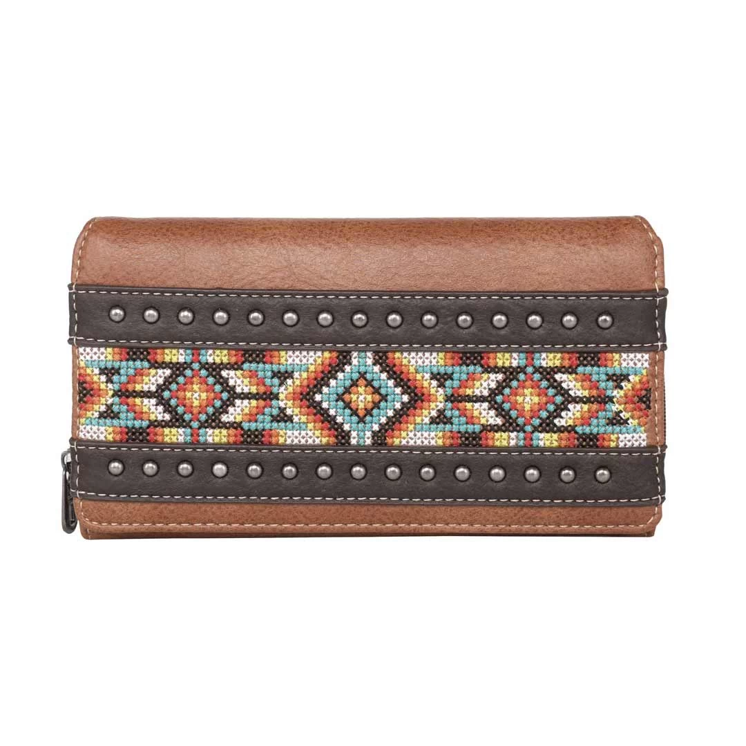 Montana West Women's Embroidered Aztec Wallet 1 Montana West Women's Embroidered Aztec Wallet