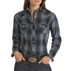 Panhandle Rough Stock Women's Plaid Snap Shirt