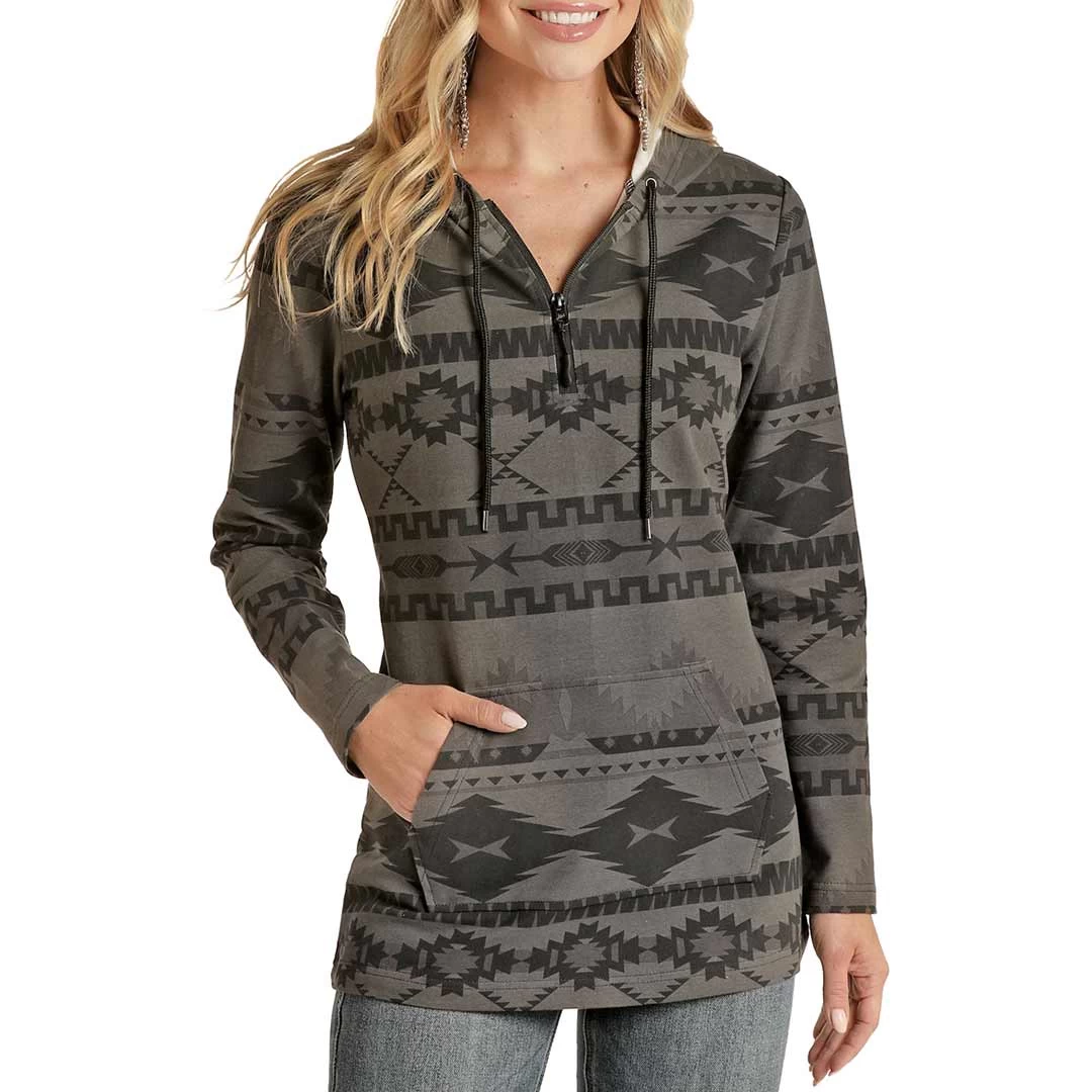 Powder River Outfitters Women's Aztec Print Hoodie 1 Powder River Outfitters Women's Aztec Print Hoodie