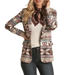 Rock & Roll Cowgirl Women's Aztec Blazer 5 Rock & Roll Cowgirl Women's Aztec Blazer -Western Fashion Ladies rock roll cowgirl women s aztec blazer