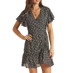 Rock & Roll Cowgirl Women's Floral Print Mini Dress