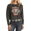 Rock & Roll Cowgirl Women's Rambler Cropped Sweatshirt