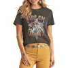 Rock & Roll Cowgirl Women's Ride Em Oversized Graphic T-shirt
