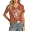 Rock & Roll Cowgirl Women's Western Graphic T-Shirt