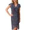 Roper Women's Floral Faux Wrap Dress