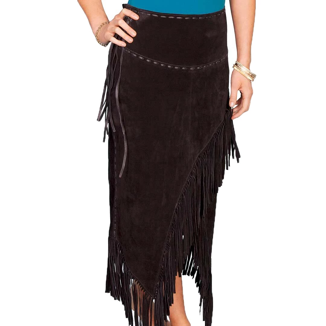 Scully Women's Fringe Wrap Skirt 1 Scully Women's Fringe Wrap Skirt