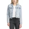 Silver Jeans Women's Fitted Cropped Jean Jacket