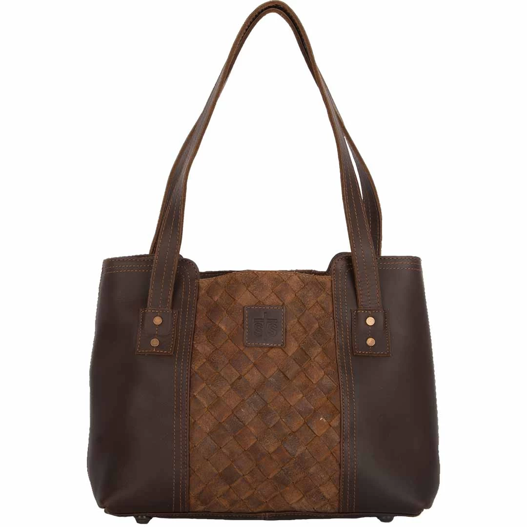 STS Ranchwear Basket Weave Small Tote Bag 1 STS Ranchwear Basket Weave Small Tote Bag