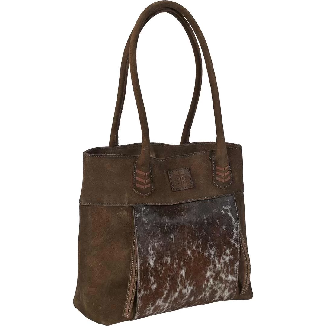STS Ranchwear Cowhide Saddle Tramp Tote 1 STS Ranchwear Cowhide Saddle Tramp Tote