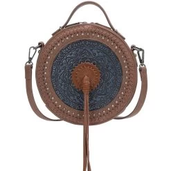 Wrangler Tooled Collection Canteen Crossbody Bag