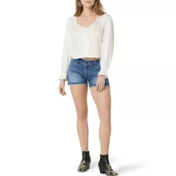 Wrangler Women's Retro Boho Crochet Button Blouse -Western Fashion Ladies wrangler women s retro boho crochet button blouse