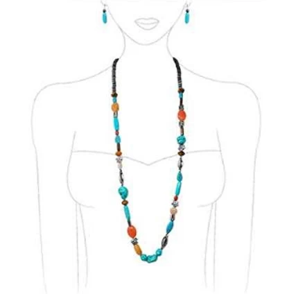 Wyo-Horse Natural Stones Beaded Jewelry Set 2 Wyo-Horse Natural Stones Beaded Jewelry Set - Image 2