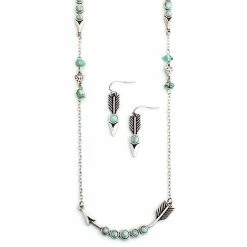 Wyo Horse Women's Bent Arrow Necklace Set