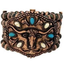Wyo-Horse Women's Buckle Bunny Steer Bracelet